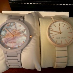 Two Nine West watches, new battery, barely worn
